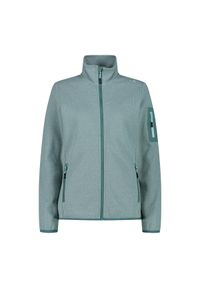 Bluza damska turystyczna CMP 34H6386. Okazja: na co dzień. Kolor: zielony. Styl: sportowy, casual. Sport: turystyka piesza