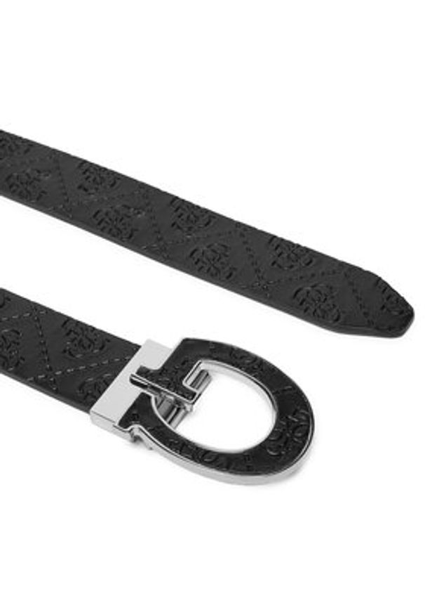 Guess Pasek Męski BMGGDB P4435 Czarny. Kolor: czarny. Materiał: skóra