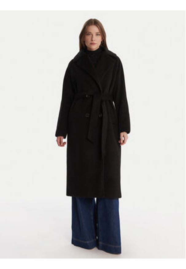 Artigli Płaszcz przejściowy ACCP002929 Czarny Regular Fit. Kolor: czarny. Materiał: syntetyk