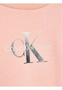 Calvin Klein Jeans Sukienka dzianinowa Gradient Monogram IG0IG01677 Różowy Relaxed Fit. Kolor: różowy. Materiał: syntetyk. Wzór: gradientowy
