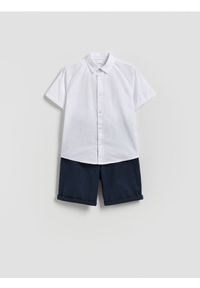 Reserved - Bawełniany komplet - granatowy. Kolor: niebieski. Materiał: bawełna #1