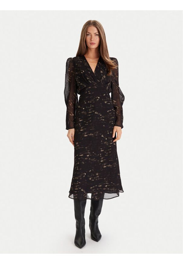 Morgan Sukienka koktajlowa 252-ROOD.F Czarny Regular Fit. Kolor: czarny. Materiał: syntetyk. Styl: wizytowy