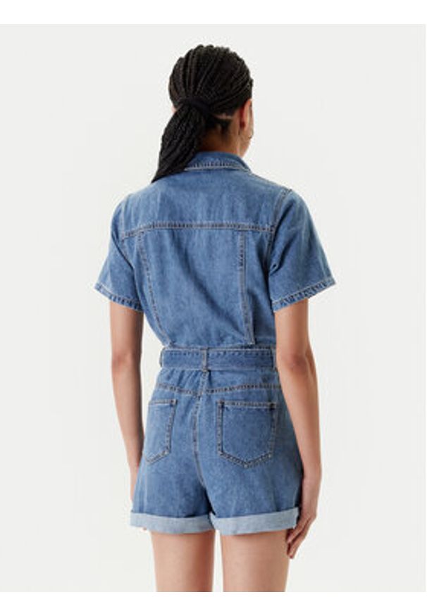 Morgan Kombinezon 251-SHELOR Niebieski Slim Fit. Kolor: niebieski. Materiał: bawełna