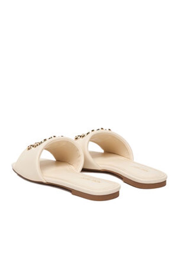 Nine West Klapki CEO-SMRL393663-02 Écru. Kolor: kremowy. Materiał: materiał