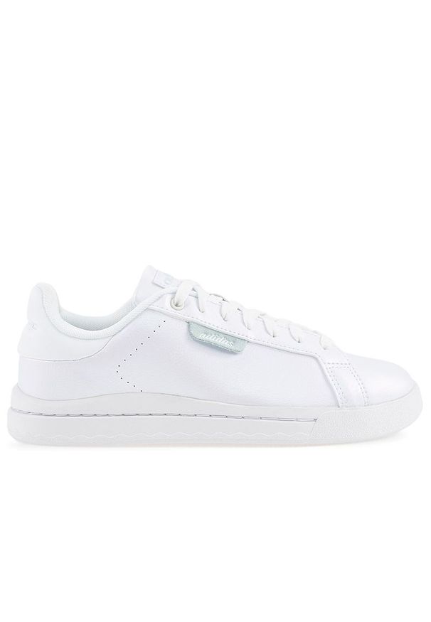 Adidas - Buty adidas Court Silk GY9253 - białe. Kolor: biały. Materiał: syntetyk, skóra. Szerokość cholewki: normalna. Wzór: gładki, aplikacja. Sport: tenis
