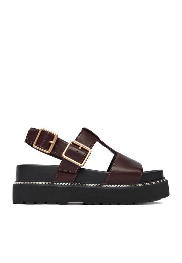 Jenny - Sandały JENNY. Kolor: czerwony