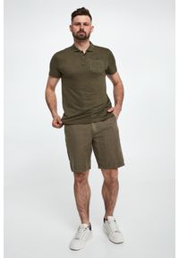 Aeronautica Militare - Bermudy męskie lniane AERONAUTICA MILITARE. Materiał: len #1