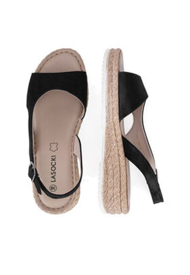 Lasocki Sandały WI16-3087-01 Czarny. Kolor: czarny. Materiał: skóra