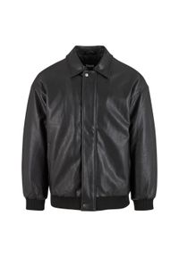 Urban Classics - Męska Kurtka Z Syntetycznej Skóry. Kolor: czarny. Materiał: syntetyk, skóra. Sport: turystyka piesza #1