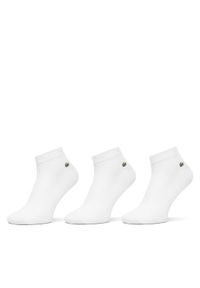 Lacoste Zestaw 3 par niskich skarpet unisex RA2917 Biały. Kolor: biały. Materiał: materiał, bawełna