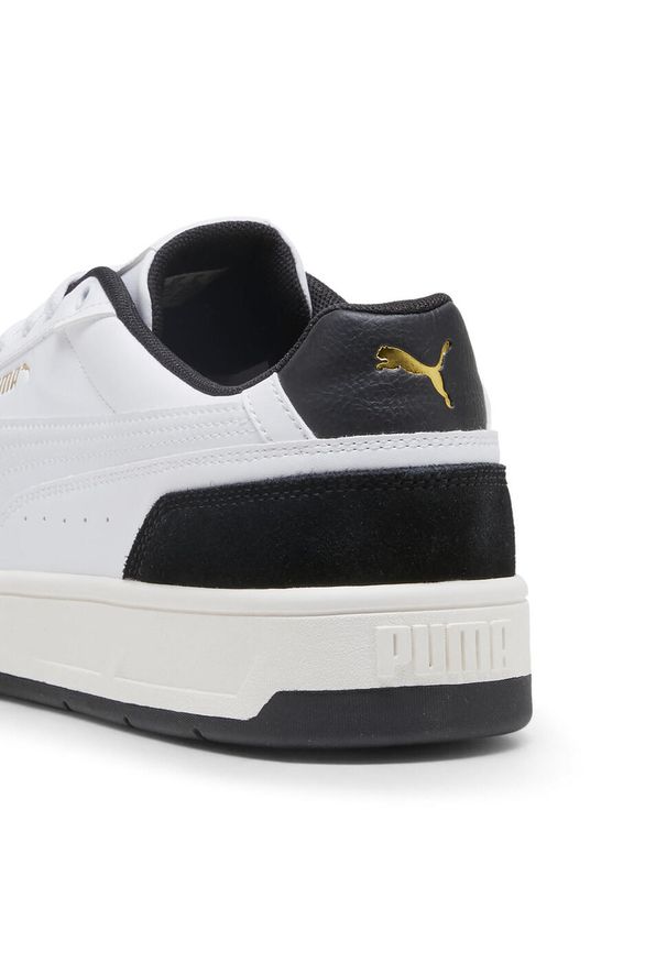 Puma - Sneakersy unisex Court Classico Sport PUMA White Black. Kolor: czarny, biały, wielokolorowy. Materiał: zamsz. Sport: turystyka piesza