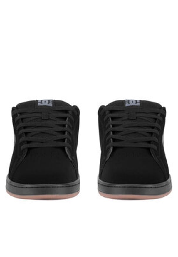 DC Sneakersy GAVELER ADYS100536-BGM Czarny. Kolor: czarny. Materiał: skóra