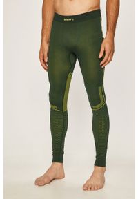 Craft - Spodnie. Kolor: zielony, szary, wielokolorowy. Materiał: poliester, dzianina, poliamid, elastan #1