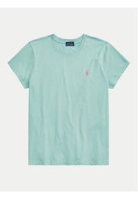 Polo Ralph Lauren T-Shirt 211898698023 Zielony Regular Fit. Typ kołnierza: polo. Kolor: zielony. Materiał: bawełna #5
