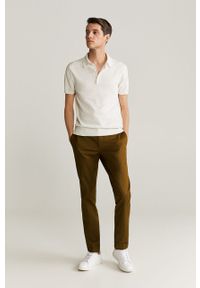 Mango Man - Spodnie Dublin. Kolor: brązowy. Materiał: tkanina. Wzór: gładki #3