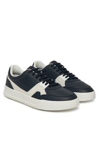 TOMMY HILFIGER - Tommy Hilfiger Sneakersy Th Court Craft Mix FM0FM05654 Granatowy. Kolor: niebieski. Materiał: skóra #4