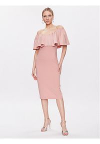 Pinko Sukienka koktajlowa La Carlota 100034 A0GI Różowy Regular Fit. Kolor: różowy. Materiał: syntetyk. Styl: wizytowy
