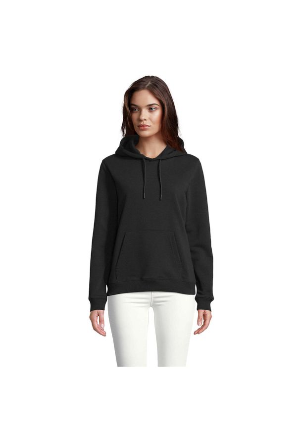 SOL'S - Bluza damska z kapturem Sol's Nicholas. Typ kołnierza: kaptur. Kolor: czarny