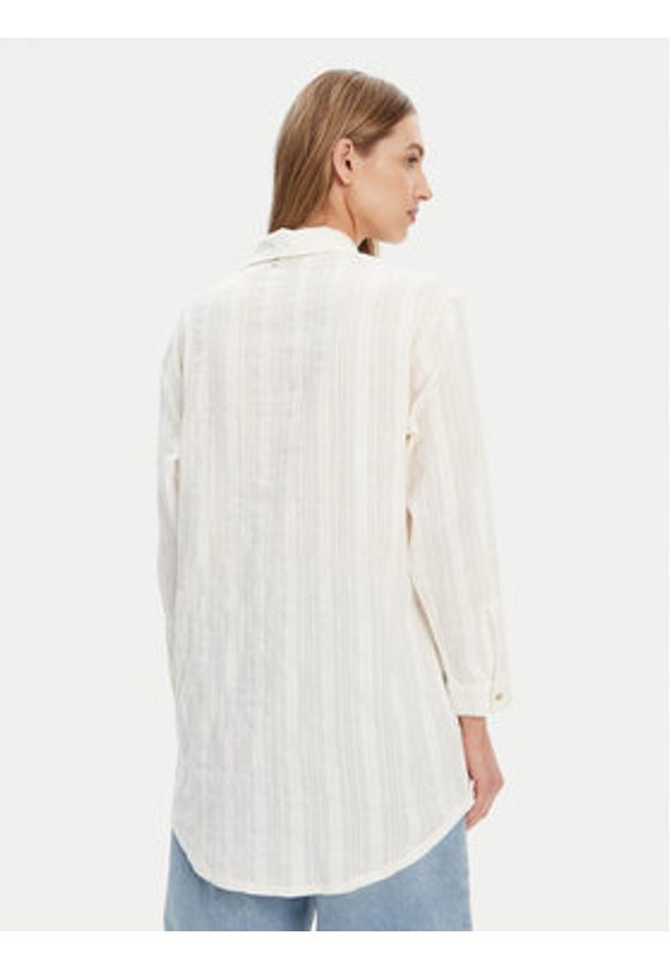 Roxy Koszula ERJX603447 Écru Relaxed Fit. Materiał: bawełna