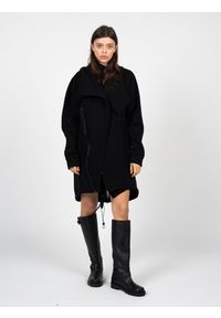 La Haine Inside Us Płaszcz "Unisex" | LM028 | Mężczyzna | Czarny. Kolor: czarny. Materiał: poliester, bawełna. Długość: długie. Wzór: jednolity. Styl: elegancki #1