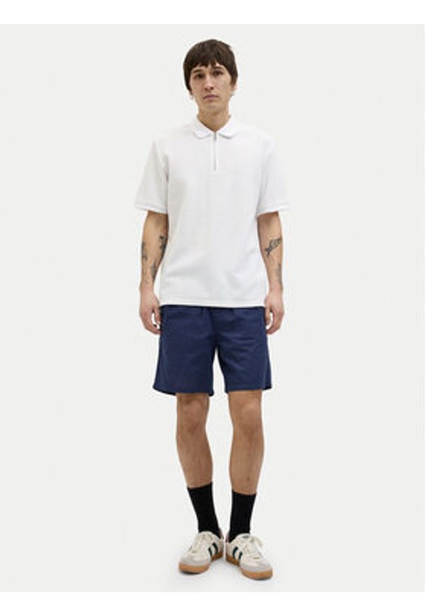 Jack & Jones Polo Austin 12279177 Biały Regular Fit. Typ kołnierza: polo. Kolor: biały. Materiał: bawełna
