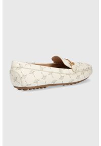 JOOP! - Joop! mokasyny damskie kolor beżowy na płaskim obcasie. Kolor: beżowy. Materiał: materiał, skóra, guma. Obcas: na obcasie. Wysokość obcasa: niski #3