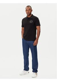 Versace Jeans Couture Polo 79GAGT06 CJ01T Czarny Regular Fit. Typ kołnierza: polo. Kolor: czarny. Materiał: bawełna #5