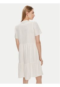 only - ONLY Sukienka letnia Tiri-Caro 15310970 Biały Regular Fit. Kolor: biały. Materiał: len. Sezon: lato #3