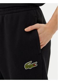 Lacoste Spodnie dresowe XH2750 Czarny Regular Fit. Kolor: czarny. Materiał: bawełna #6