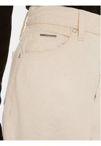 Calvin Klein Jeansy K20K207270 Écru Wide Leg. Kolor: kremowy #2