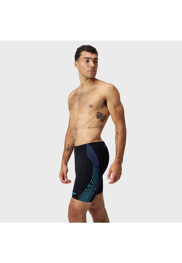 Kąpielówki męskie spodenki kąpielowe Speedo Tech Panel. Kolor: czarny, niebieski, wielokolorowy