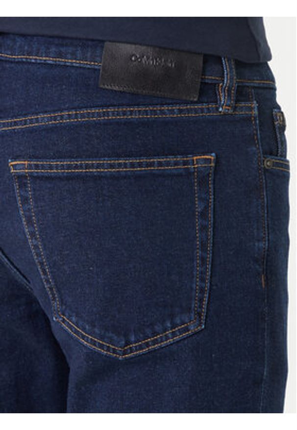 Calvin Klein Jeansy LV04RF939G Granatowy Slim Fit. Kolor: niebieski