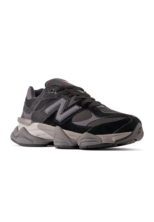 Buty unisex New Balance U9060BLK – czarne. Okazja: na co dzień. Kolor: czarny. Materiał: skóra, syntetyk, materiał, guma. Szerokość cholewki: normalna