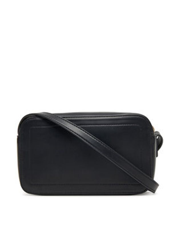 Calvin Klein Torebka Bold Ck Camera Bag LV04F3220G Czarny. Kolor: czarny. Materiał: skórzane