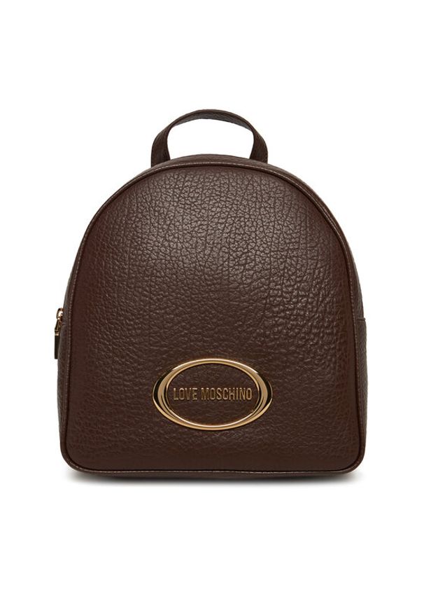 Love Moschino - LOVE MOSCHINO Plecak JC4341PP0NK1431A Brązowy. Kolor: brązowy. Materiał: skóra