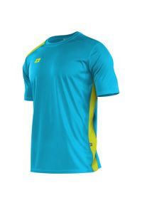ZINA - Koszulka do piłki nożnej męska Zina Contra z krótkim rękawem. Kolor: niebieski, turkusowy, wielokolorowy, żółty. Długość rękawa: krótki rękaw. Długość: krótkie #1