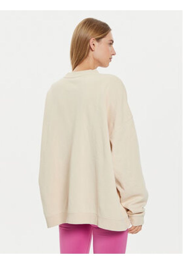 Roxy Bluza Lineup ERJFT04865 Beżowy Relaxed Fit. Kolor: beżowy. Materiał: bawełna