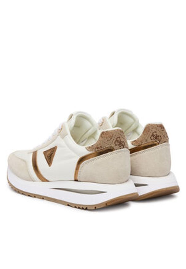 Guess Sneakersy 180661 Biały. Kolor: kremowy, biały. Materiał: skóra