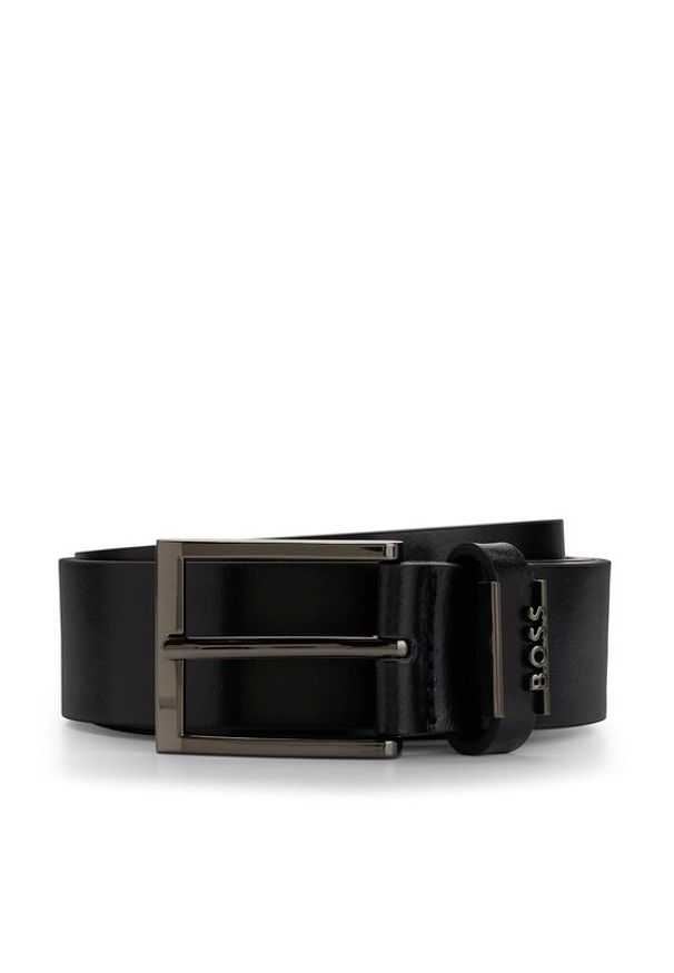 BOSS - Boss Pasek Męski 50491852 Czarny. Kolor: czarny. Materiał: skóra