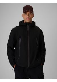 4f - 4F Kurtka przejściowa membrana 5000 męska - czarna M. Okazja: na spacer, na co dzień. Kolor: czarny. Materiał: materiał. Styl: casual #1