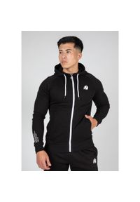 GORILLA WEAR - Bluza fitness męska Gorilla Wear Payette Zipped Hoodie rozpinana z kapturem. Typ kołnierza: kaptur. Kolor: czarny. Sport: fitness