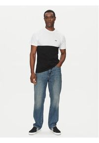 Vans T-Shirt Colorblock Tee VN0A3CZDY281 Czarny Classic Fit. Kolor: czarny. Materiał: bawełna