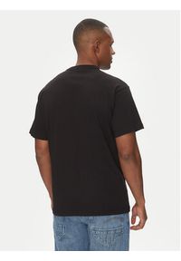 Versace Jeans Couture T-Shirt 78GAHT06 Czarny Regular Fit. Kolor: czarny. Materiał: bawełna