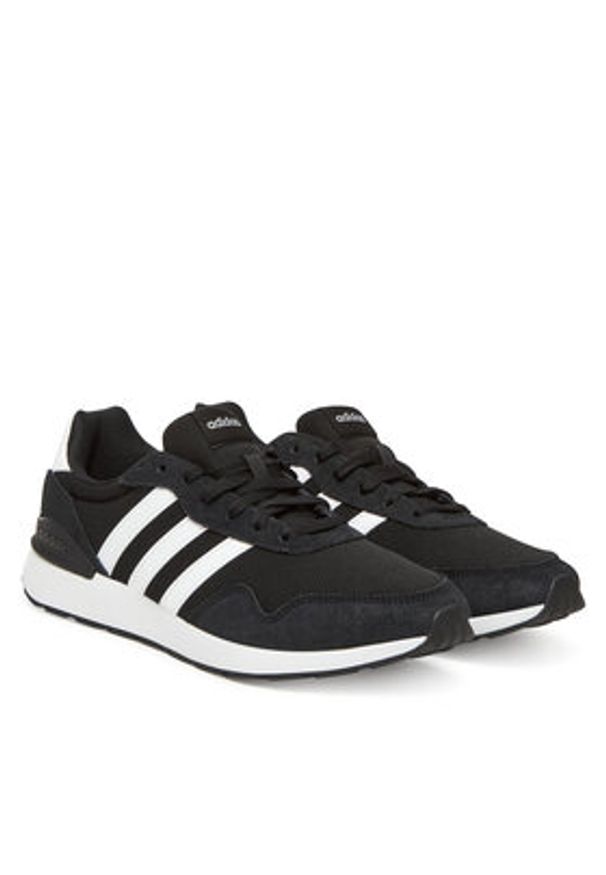 Adidas - adidas Sneakersy Run 60s 4.0 JR6622 Czarny. Kolor: czarny. Materiał: materiał. Sport: bieganie
