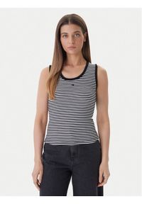 Tommy Jeans Top Essential DW0DW20673 Czarny Regular Fit. Kolor: czarny. Materiał: bawełna #1