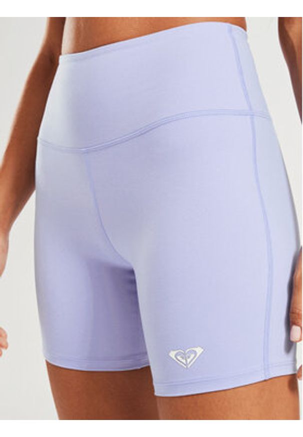 Roxy Legginsy Heart Biker Ndst ERJNS03435 Niebieski Slim Fit. Kolor: niebieski. Materiał: syntetyk