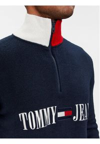 Tommy Jeans Sweter Archive DM0DM18368 Granatowy Slim Fit. Kolor: niebieski. Materiał: syntetyk #4