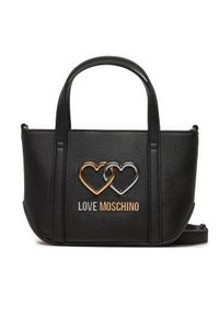 Love Moschino - LOVE MOSCHINO Torebka JC4074PP1LL1000A Czarny. Kolor: czarny. Materiał: skórzane