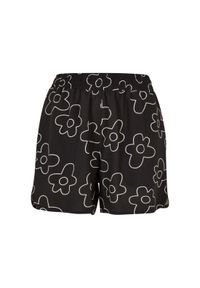 Damskie Szorty resortowe z wiskozy Urban Classics AOP. Kolor: czarny. Materiał: wiskoza. Długość: krótkie. Sezon: lato #1