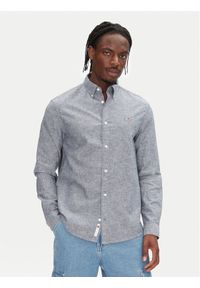 Tommy Jeans Koszula DM0DM20875 Granatowy Regular Fit. Kolor: niebieski. Materiał: bawełna